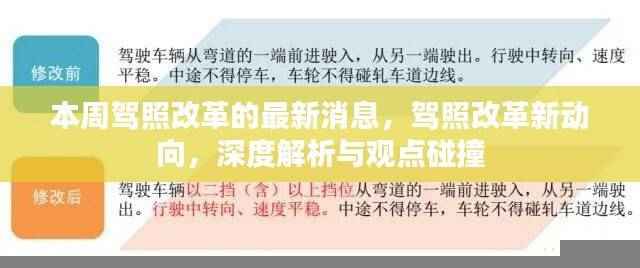 本周驾照改革深度解析与观点碰撞,最新动态与动向探讨