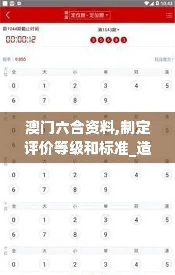 澳门六合资料,制定评价等级和标准_造化境IFH384.67