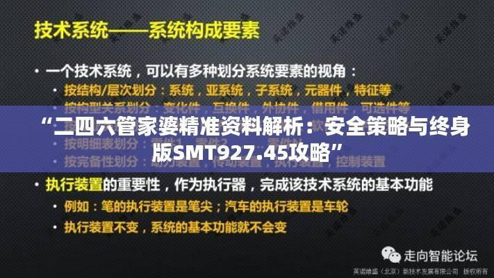 “二四六管家婆精准资料解析:安全策略与终身版SMT927.45攻略”