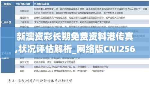 新澳资彩长期免费资料港传真,状况评估解析_网络版CNI256.51