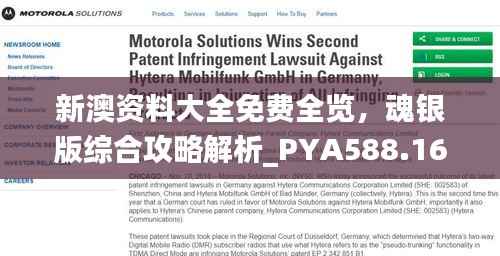 新澳资料大全免费全览,魂银版综合攻略解析_PYA588.16