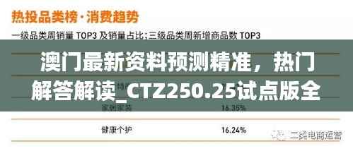 澳门最新资料预测精准,热门解答解读_CTZ250.25试点版全新版
