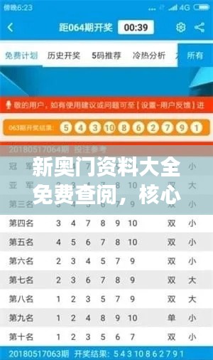 新奥门资料大全免费查阅,核心解读最新版BYE311.93揭秘