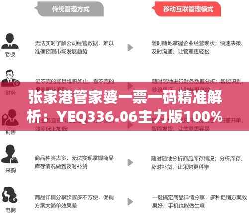 张家港管家婆一票一码精准解析:YEQ336.06主力版100%解读