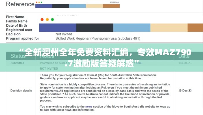 “全新澳州全年免费资料汇编,专效MAZ790.7激励版答疑解惑”