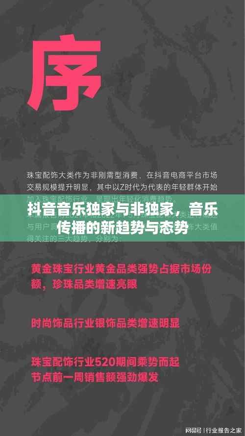 抖音音乐独家与非独家,音乐传播的新趋势与态势
