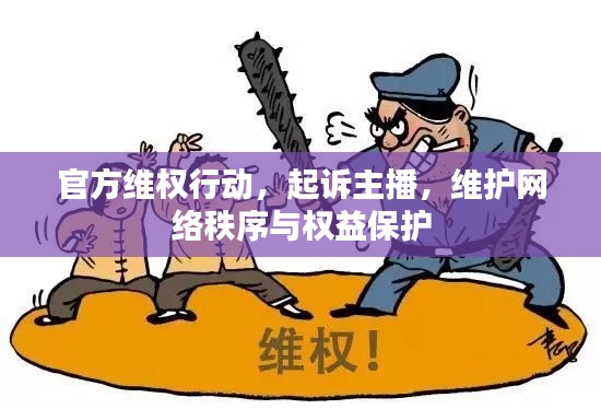 官方维权行动,起诉主播,维护网络秩序与权益保护