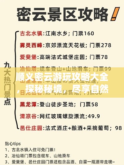 顺义密云游玩攻略大全,探秘秘境,尽享自然之美!